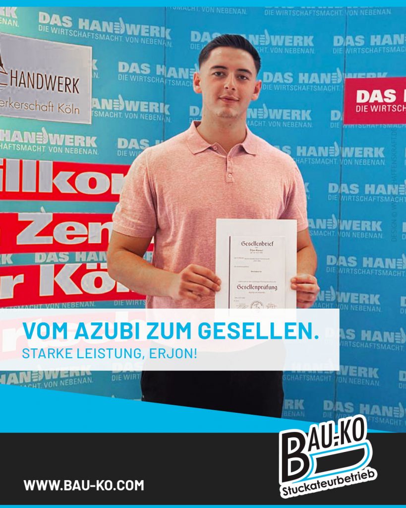 Herzlichen Glückwunsch, Erjon!